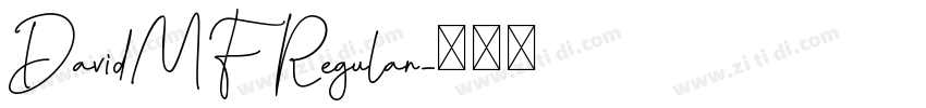 DavidMF Regular字体转换